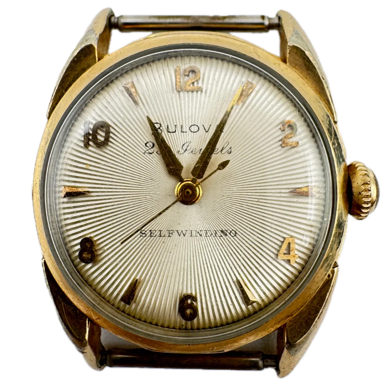 Vintage 1955 Bulova 23 Sunburst Men's Automatic Wristwatch 10 BPAC USA