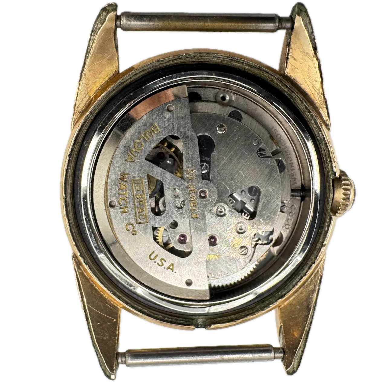 Vintage 1955 Bulova 23 Sunburst Men's Automatic Wristwatch 10 BPAC USA