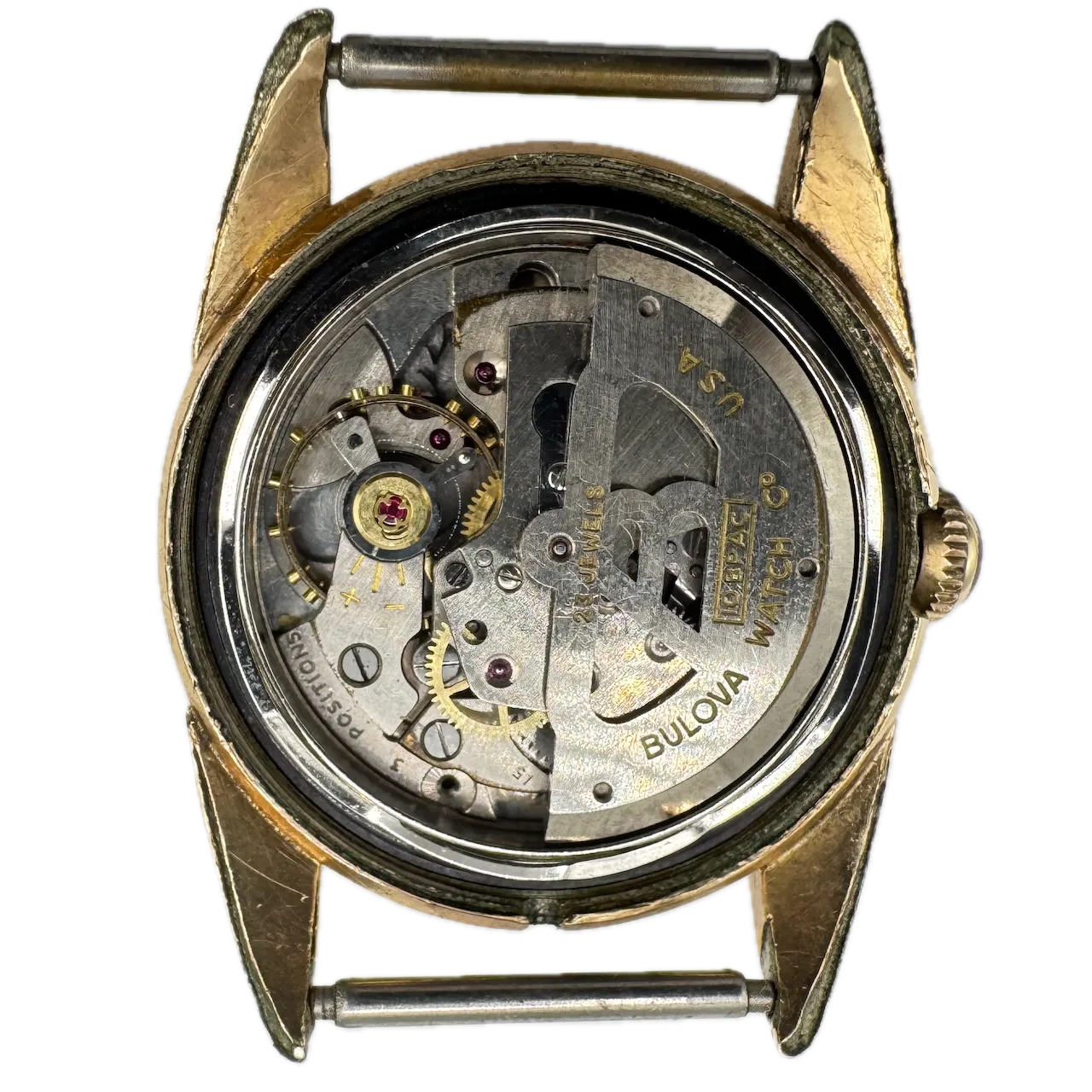 Vintage 1955 Bulova 23 Sunburst Men's Automatic Wristwatch 10 BPAC USA