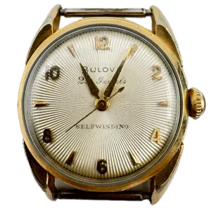 Vintage 1955 Bulova 23 Sunburst Men's Automatic Wristwatch 10 BPAC USA