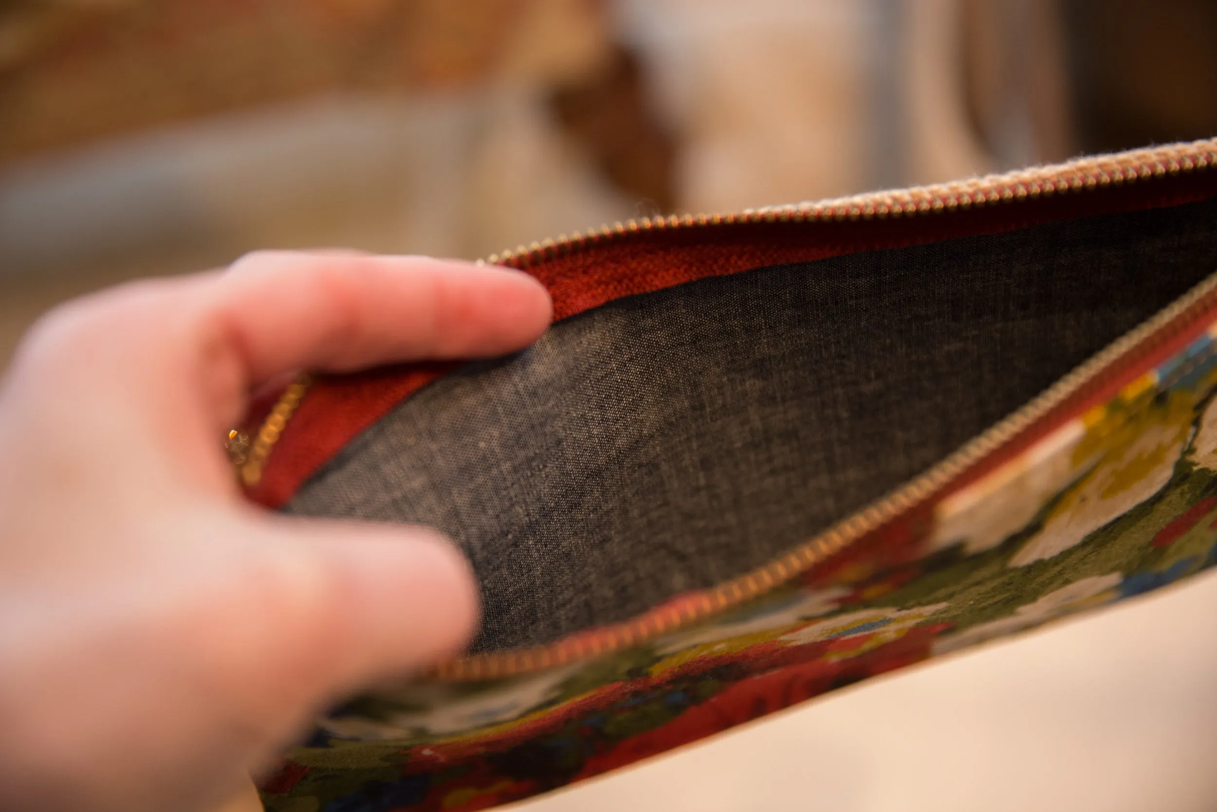 Vintage Floral Fabric Southport Clutch
