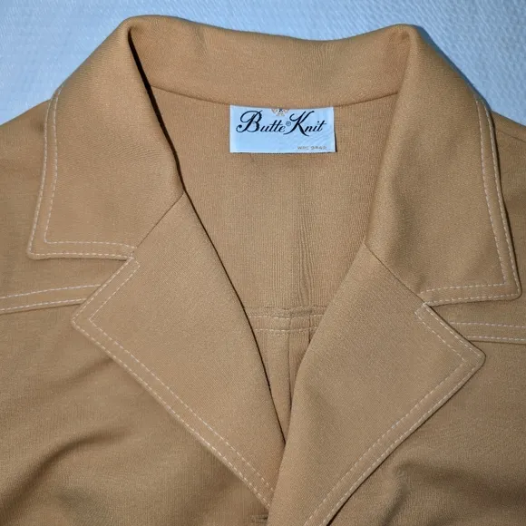Vintage Gold Three Piece Coordinated Skirt/Pants Set - Large