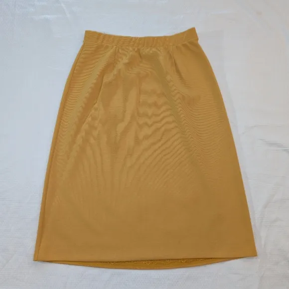 Vintage Gold Three Piece Coordinated Skirt/Pants Set - Large