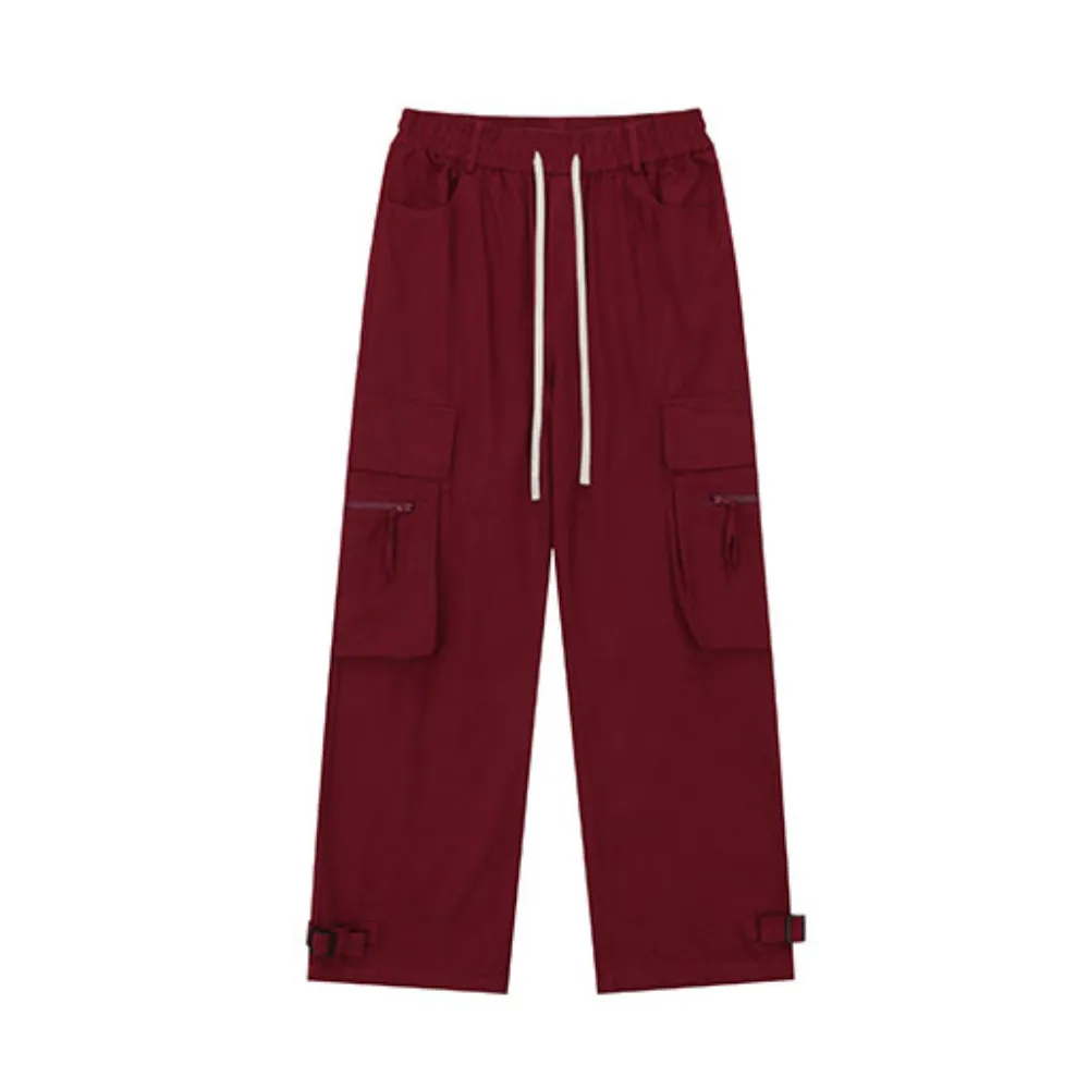 Vintage Multi-Pocket Straight Leg Cargo Pants