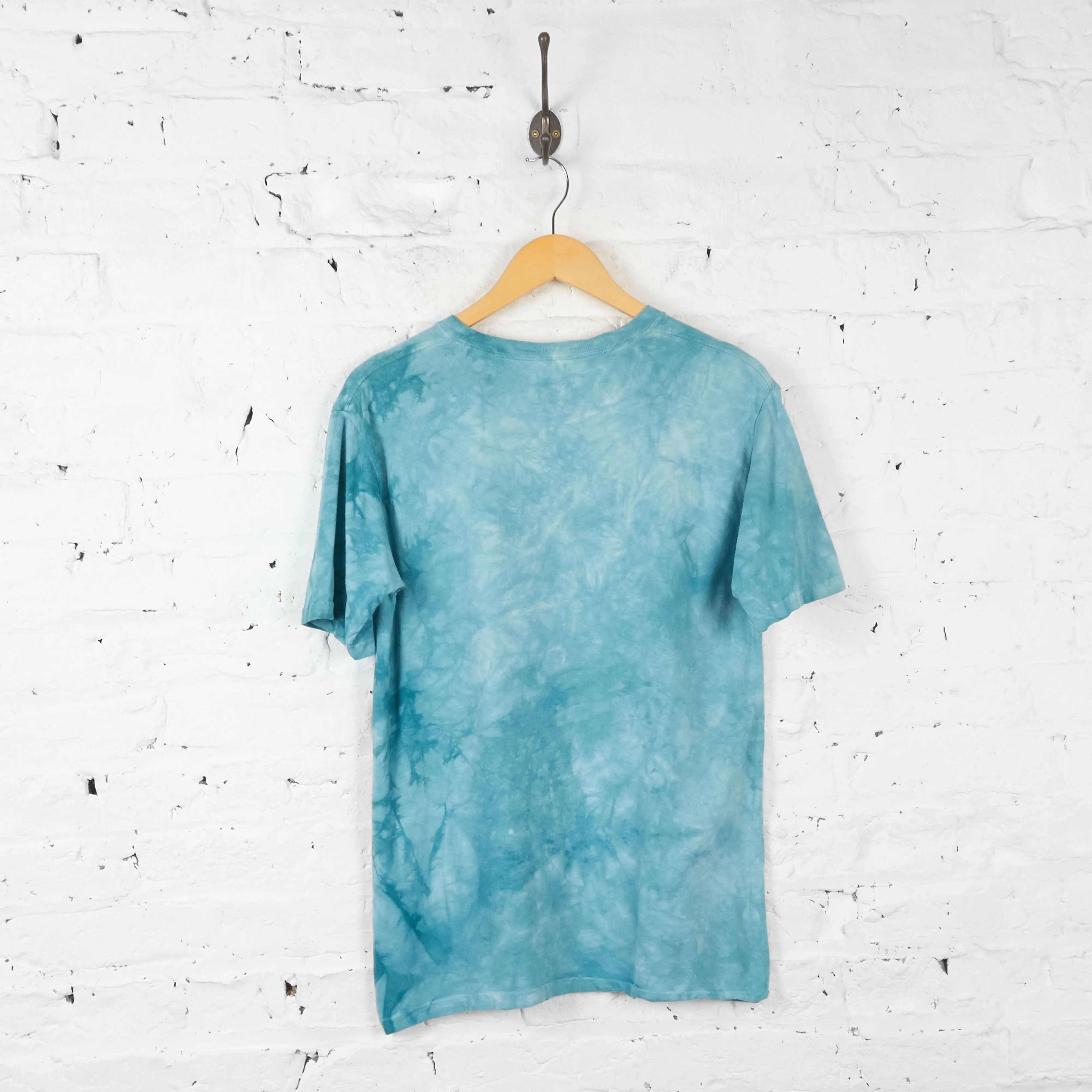 Vintage Tie Dye Goldfish T-shirt - Blue - XL