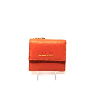 Visona Ultra Compact Trifold Wallet with Outside Zip Pocket