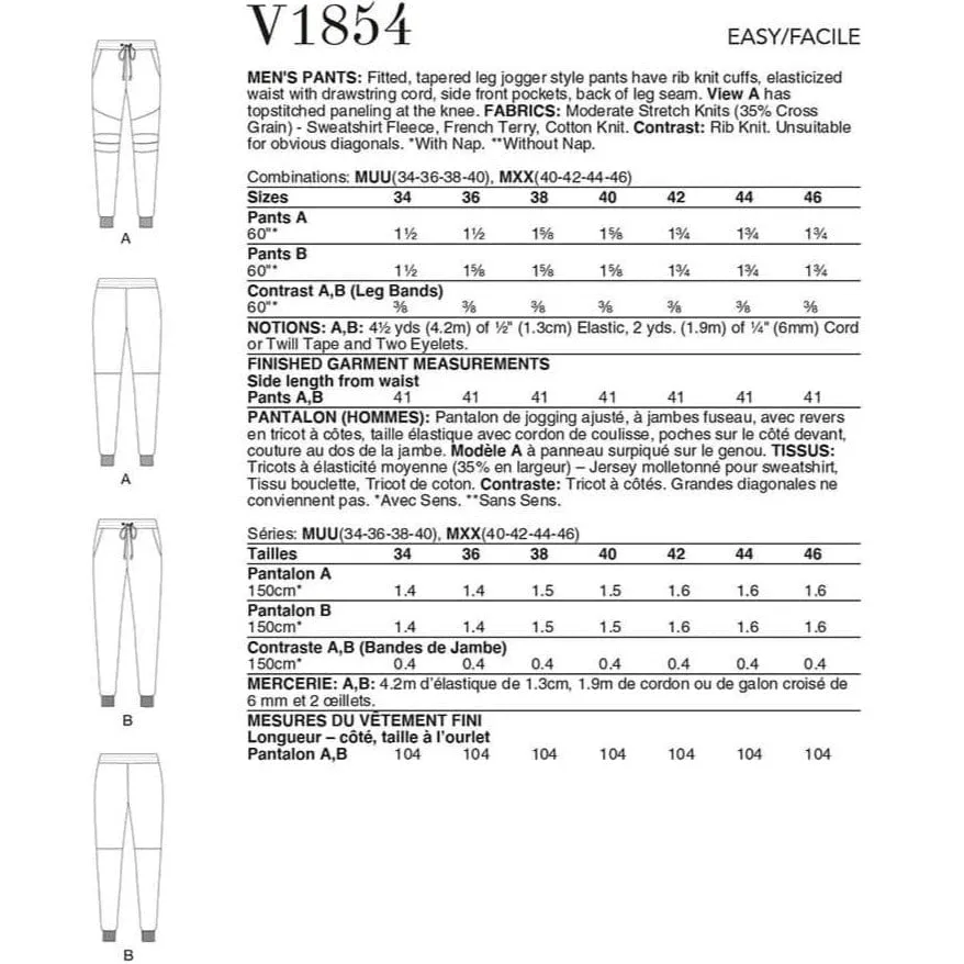 Vogue Pattern V1854 MUU (34-36-38-40)
