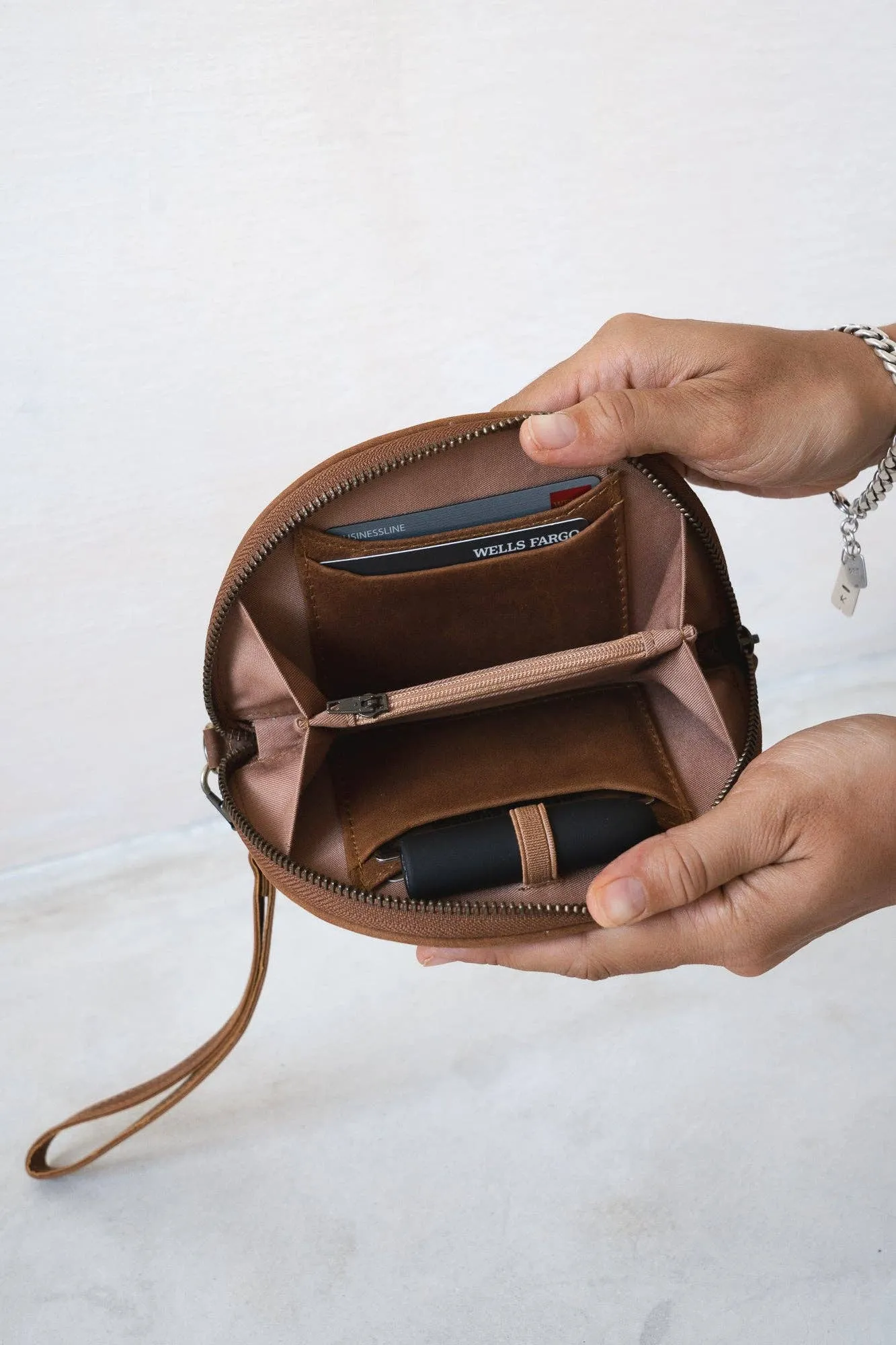 Wedge Wallet - Saddle (Light)