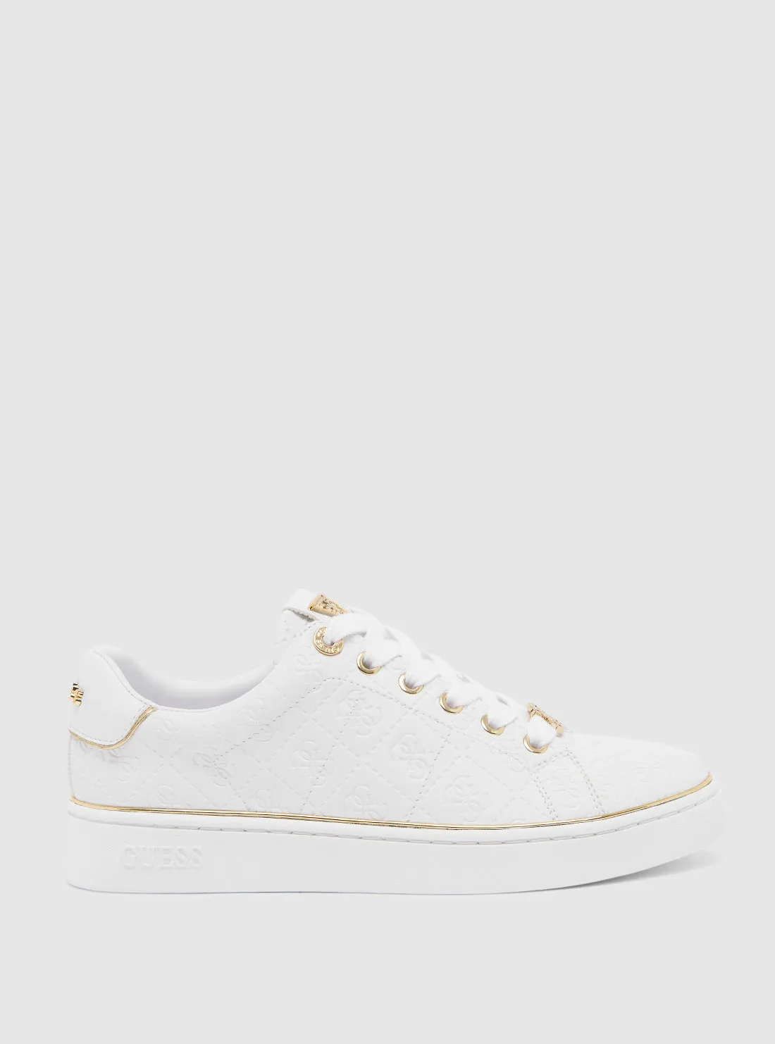 White Beary Low-Top Sneakers