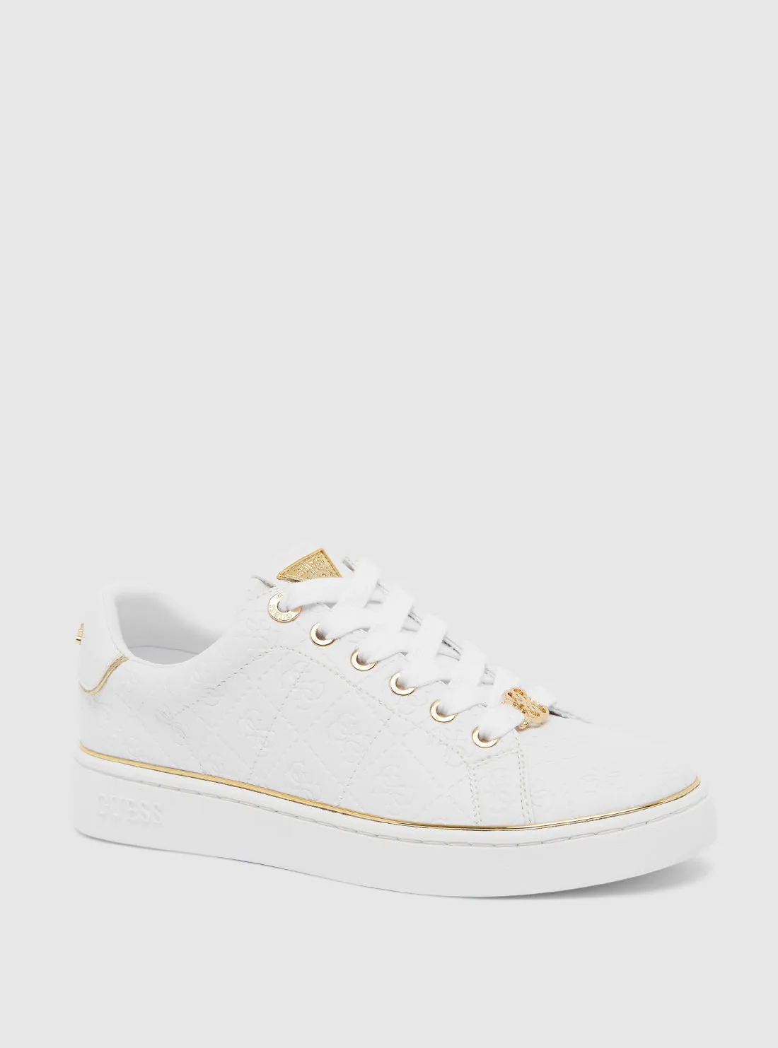 White Beary Low-Top Sneakers