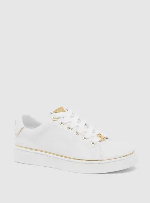 White Beary Low-Top Sneakers