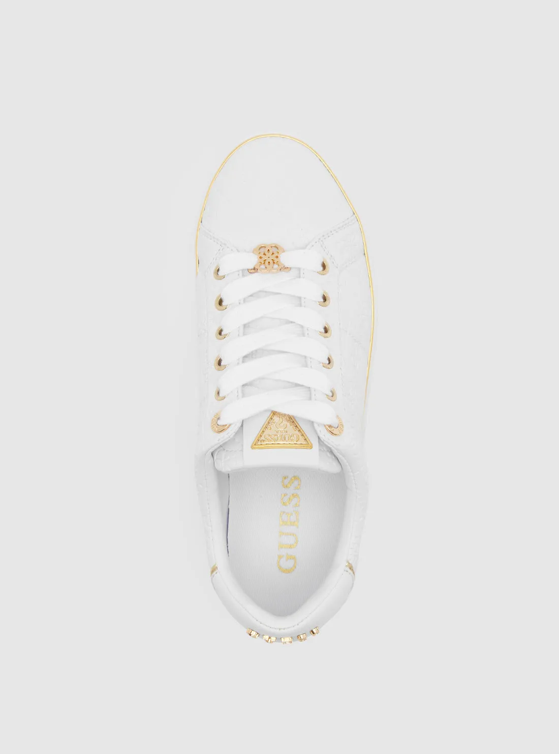 White Beary Low-Top Sneakers