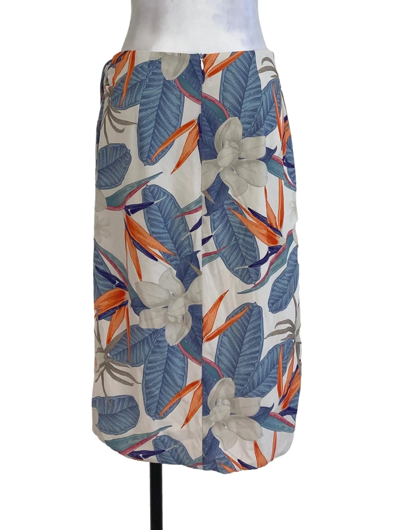 White Floral Wrap Skirt TTR