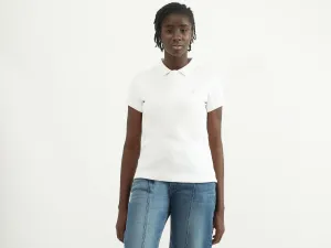Women Solid Polo Collar T-shirt