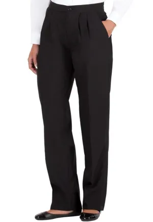 Women's Black, Pleated Front, Dress Pants