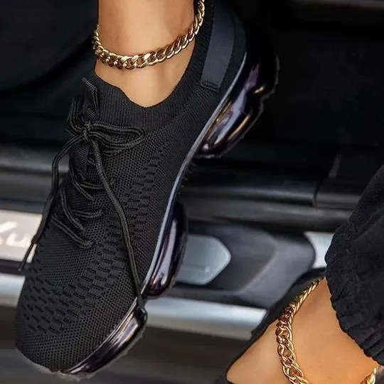 Women's Comfy Air Cushion Sneakers, Breathable Shoes Walking Running Shoes
