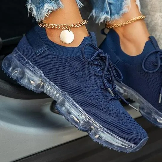 Women's Comfy Air Cushion Sneakers, Breathable Shoes Walking Running Shoes
