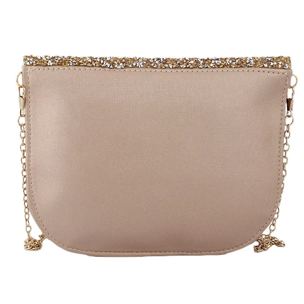 Women's Fancy Clutch 6717 - Golden