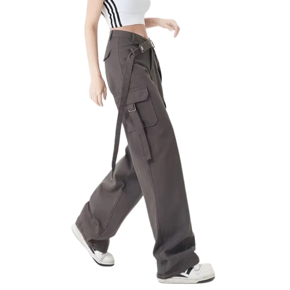 Women's High Street Low Rise Lace-Up Cargo Pants