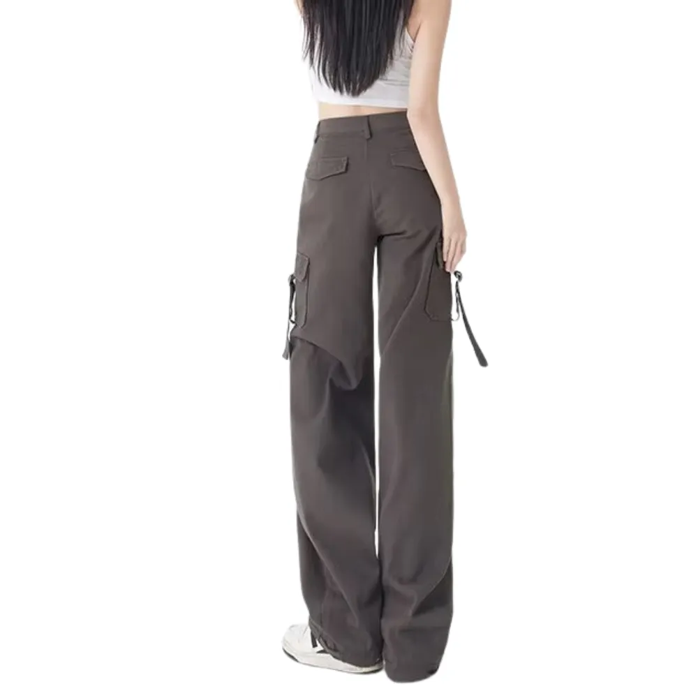 Women's High Street Low Rise Lace-Up Cargo Pants