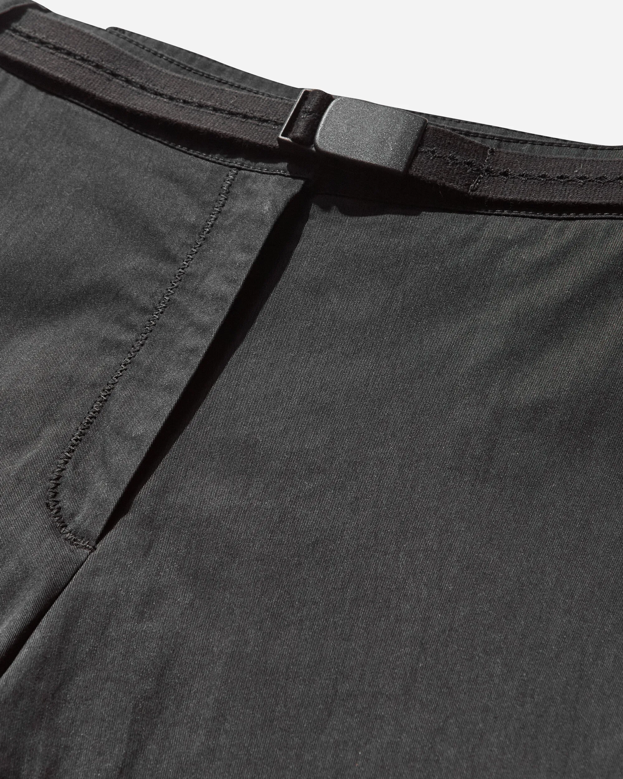 Women's Low-Rise Pants with Belt Black
