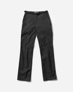 Women's Low-Rise Pants with Belt Black