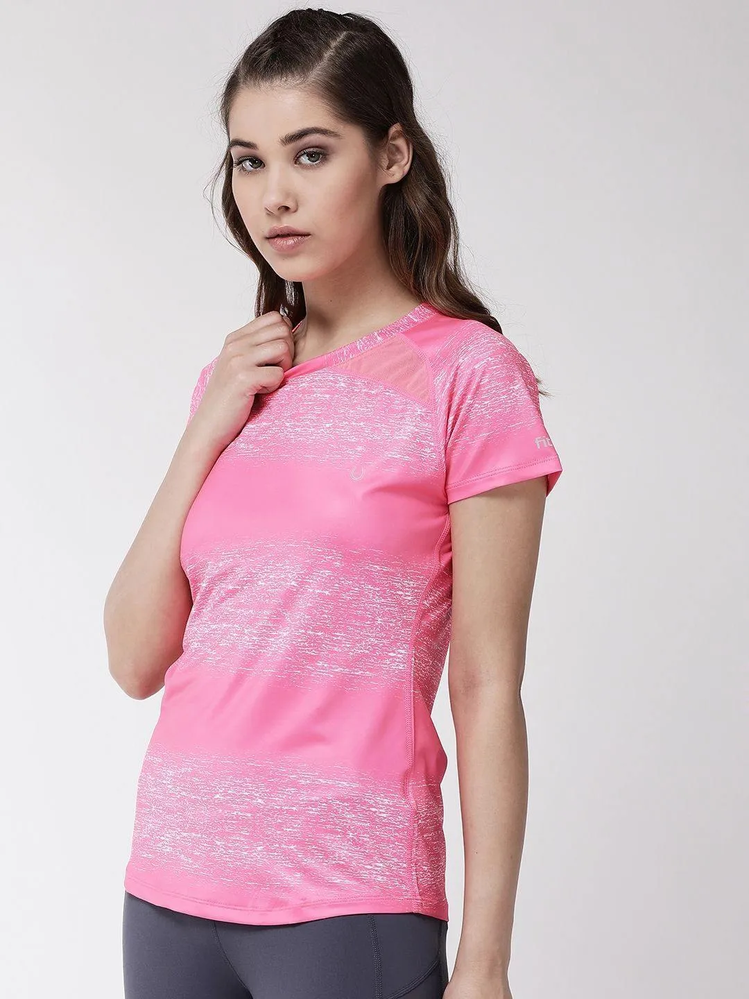 Women's Neon Print Gym Top