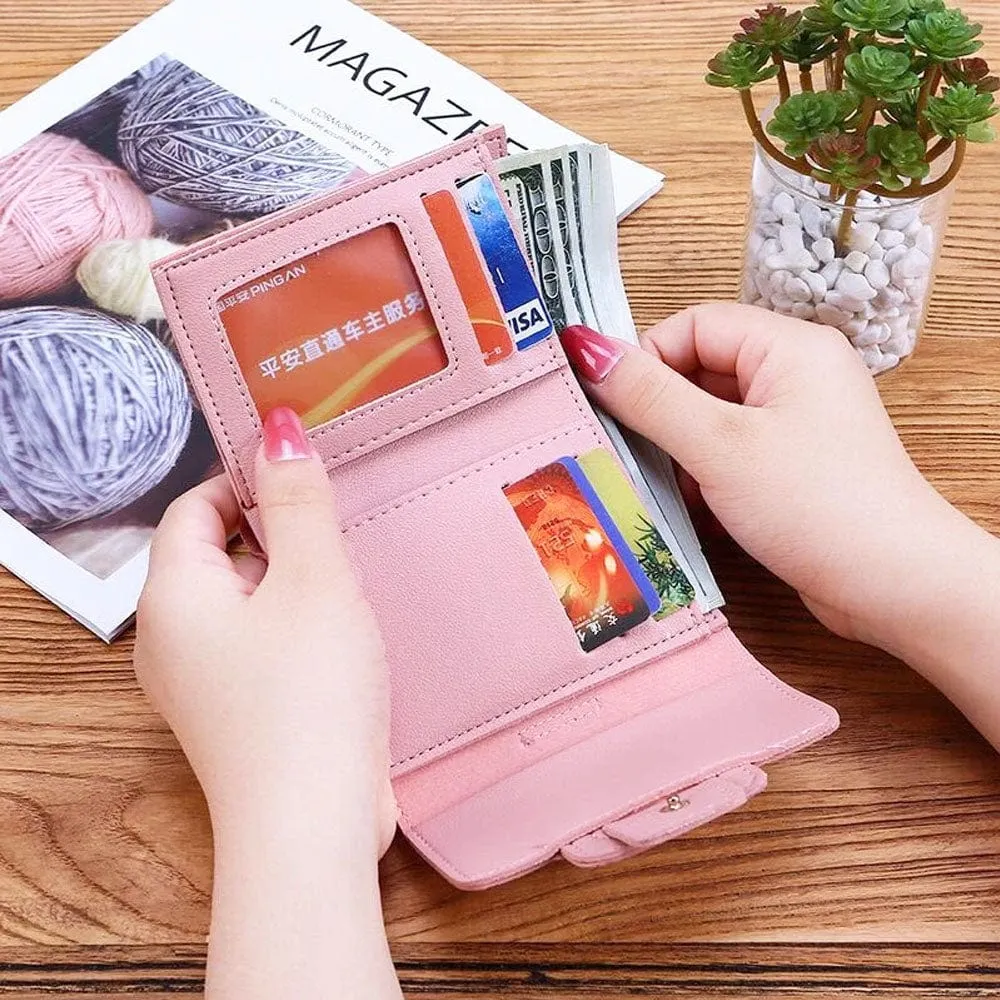 Women's Trifold Clutch Card Holder Wallet