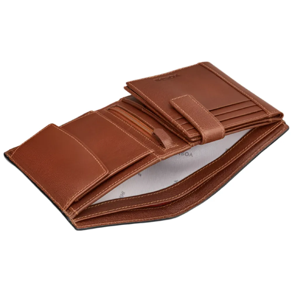 Yoshi Traditional Extra Capacity Brown Leather Wallet