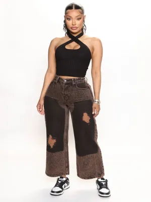 Zarah Ankle Wide Leg Jeans