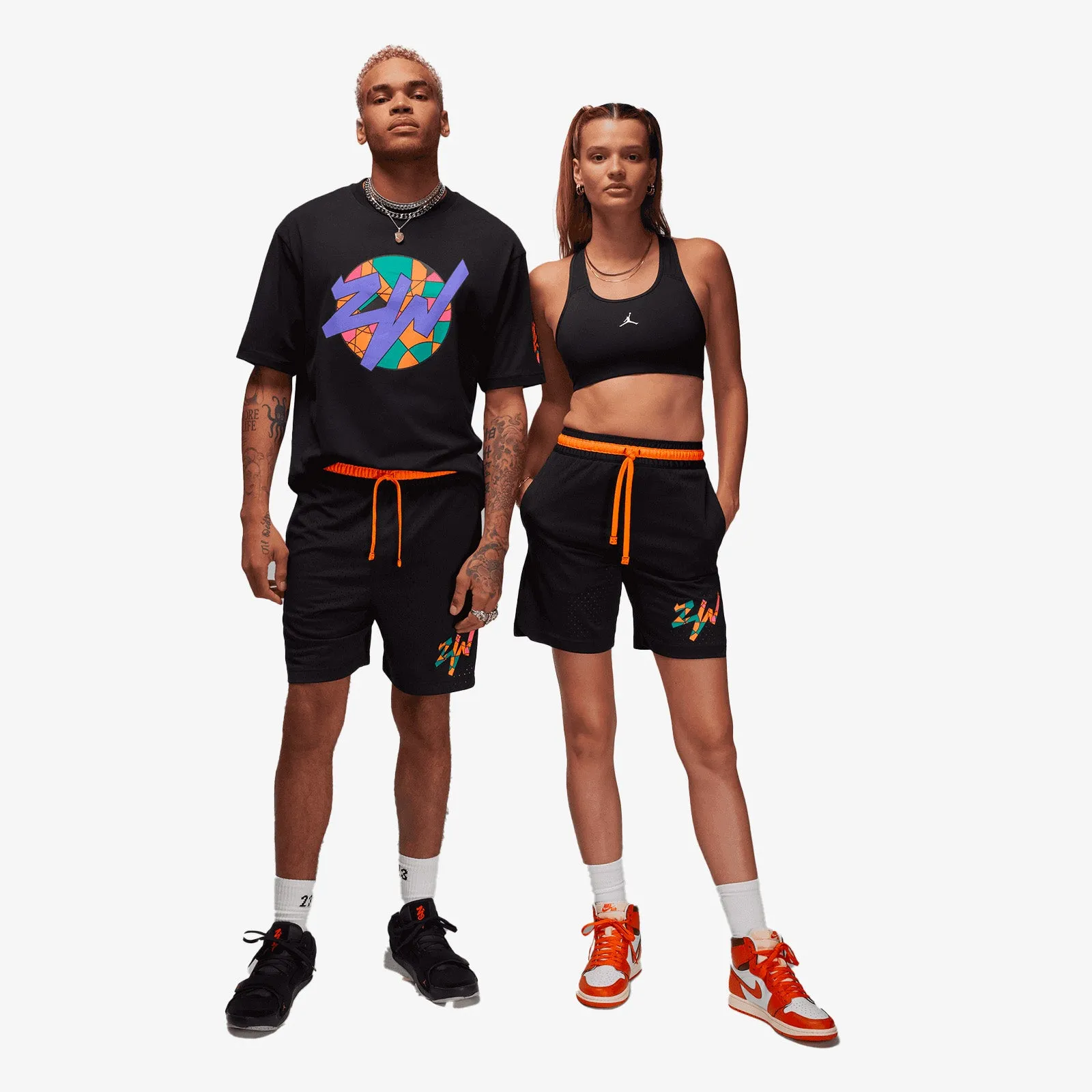Zion Mosaic Dri-FIT Diamond Shorts - Black