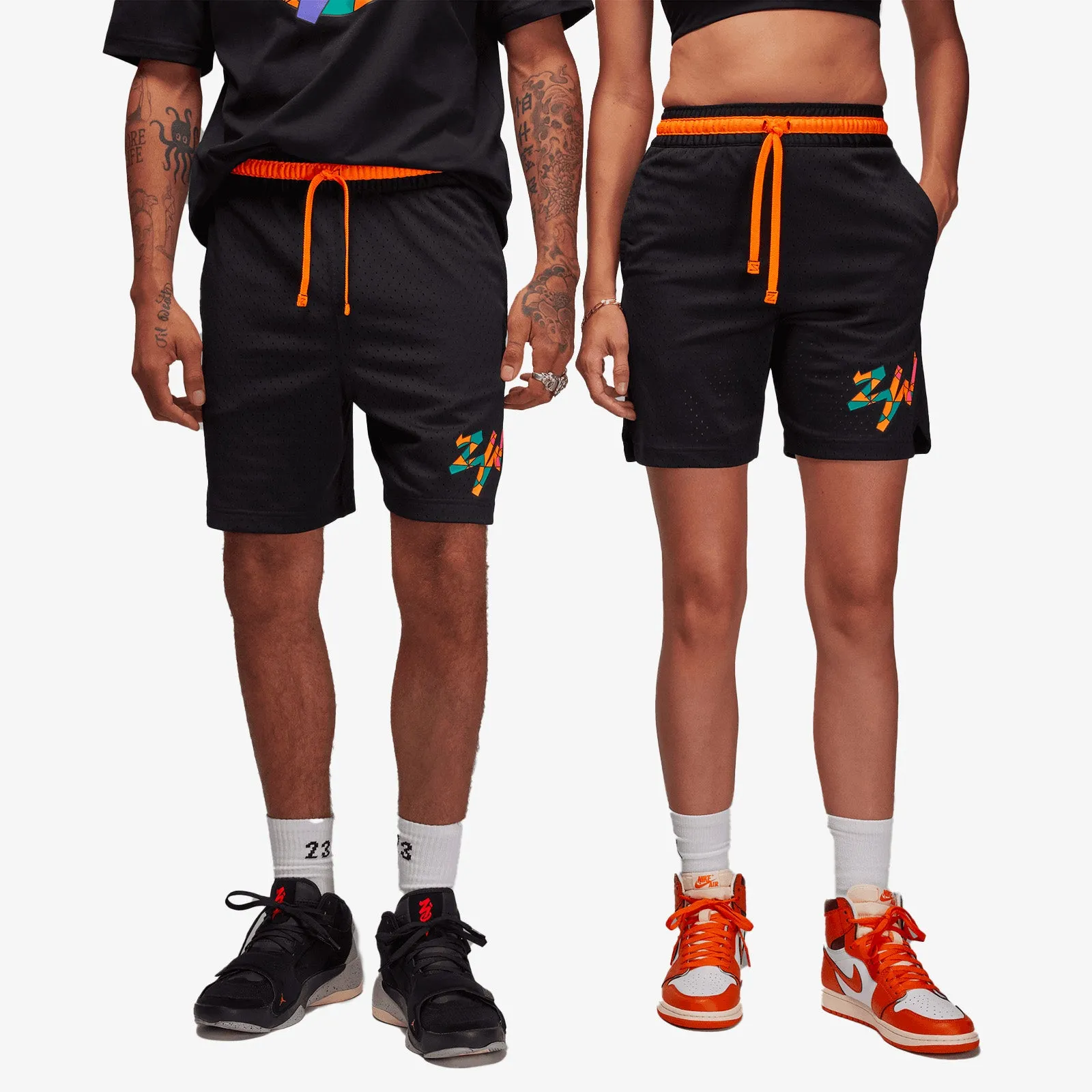 Zion Mosaic Dri-FIT Diamond Shorts - Black