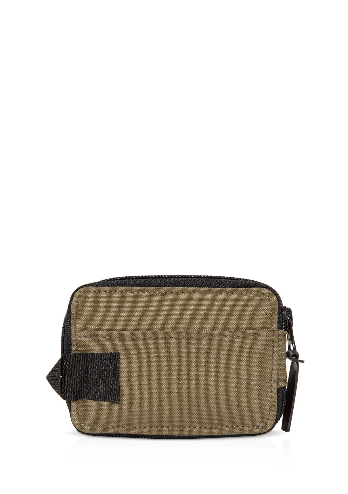 Zip Detailed Green Wallet