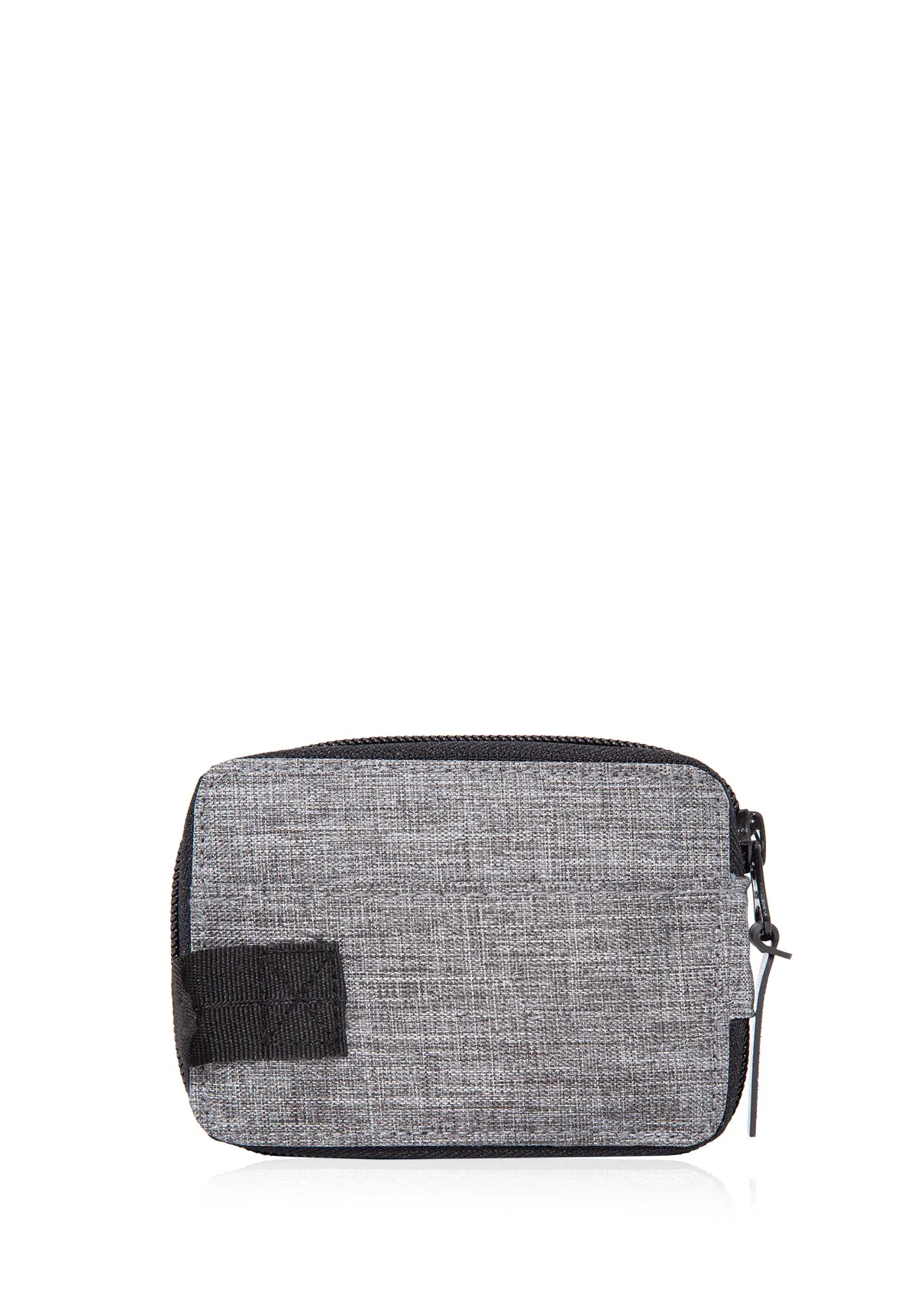 Zip Detailed Grey Wallet